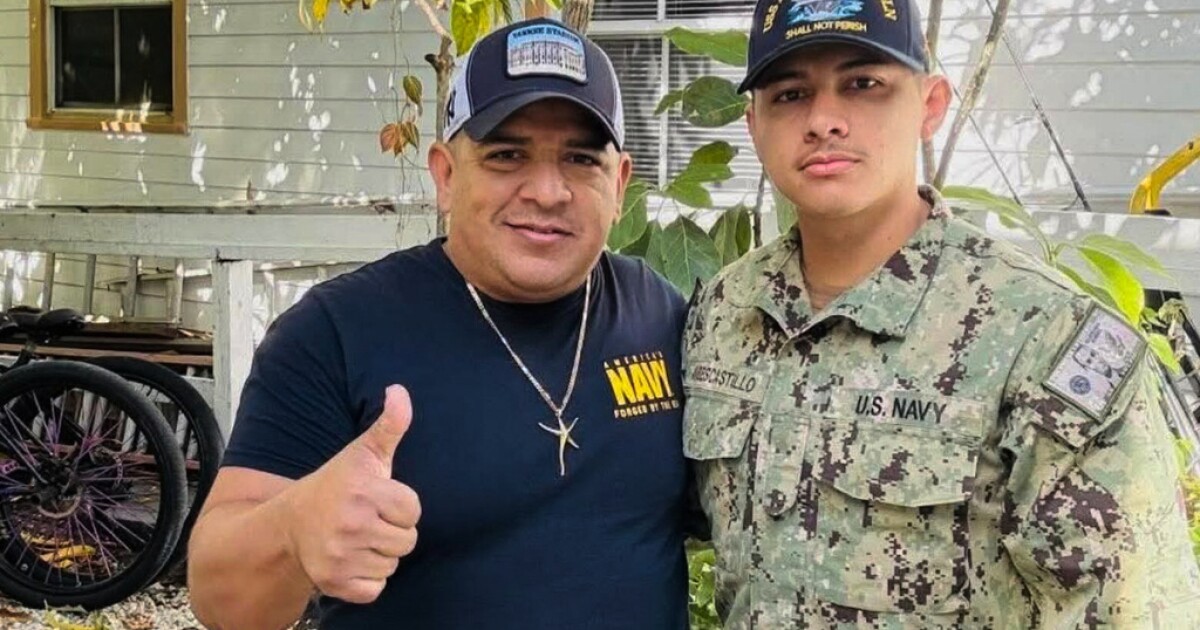 Father of US Navy sailor on record deployment released from immigration custody
