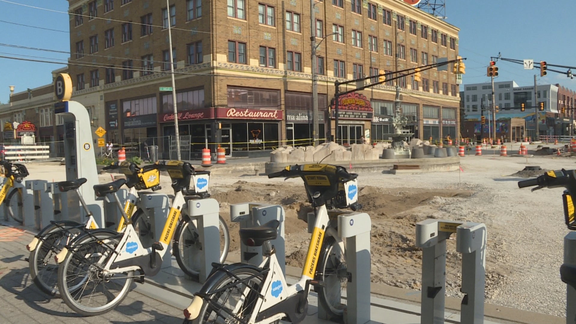 Fountain Square businesses plead for support as $14M project enters final phase - Indianapolis News | Indiana Weather | Indiana Traffic