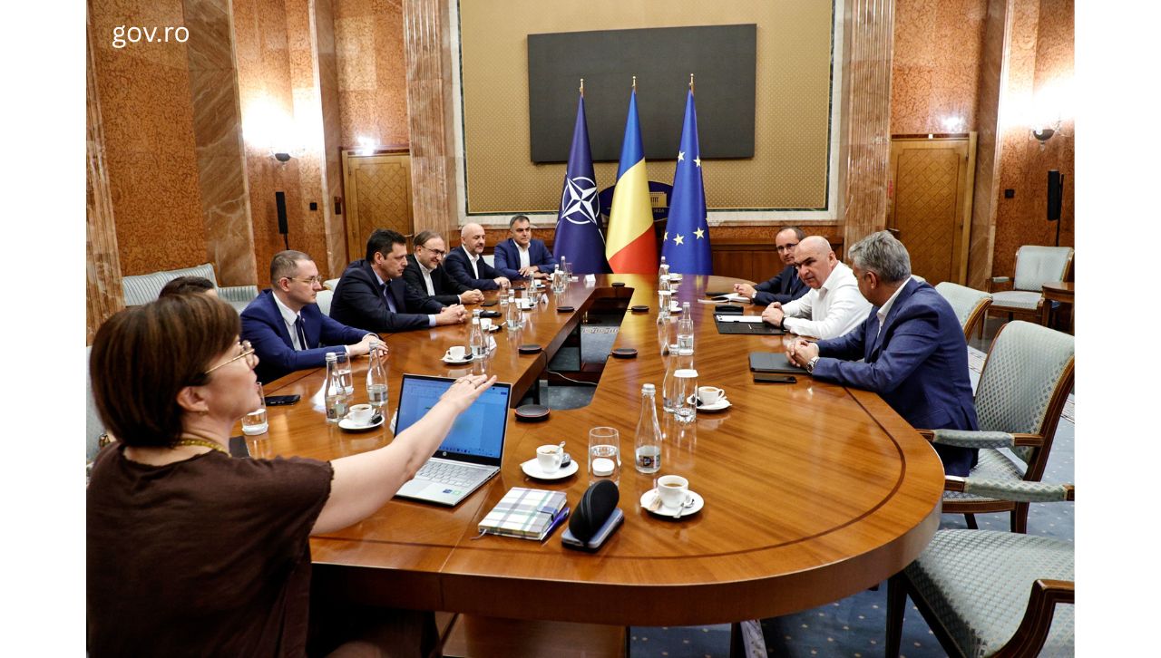 Prime Minister Ilie Bolojan, in a meeting with major energy suppliers/ Photo: gov.ro