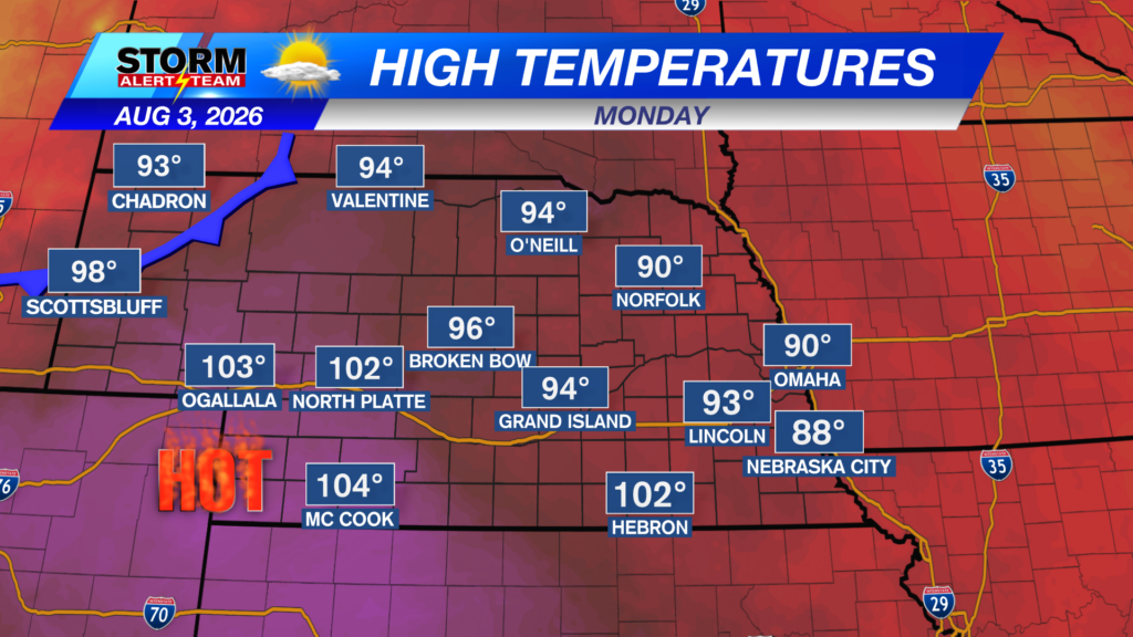 State Forecast Highsh Tomorrow