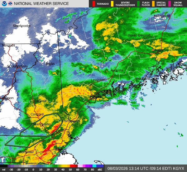 Heavy rain prompts flash flood warning in southern NH
