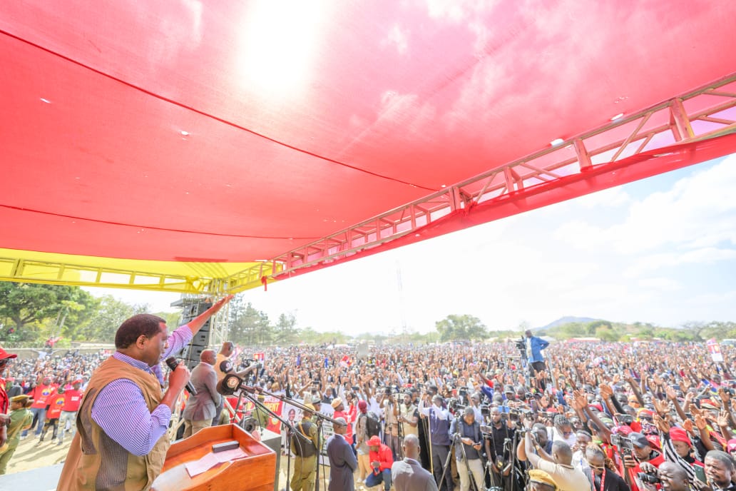 Hichilema rallies Katete voters, pledges more agriculture and infrastructure support