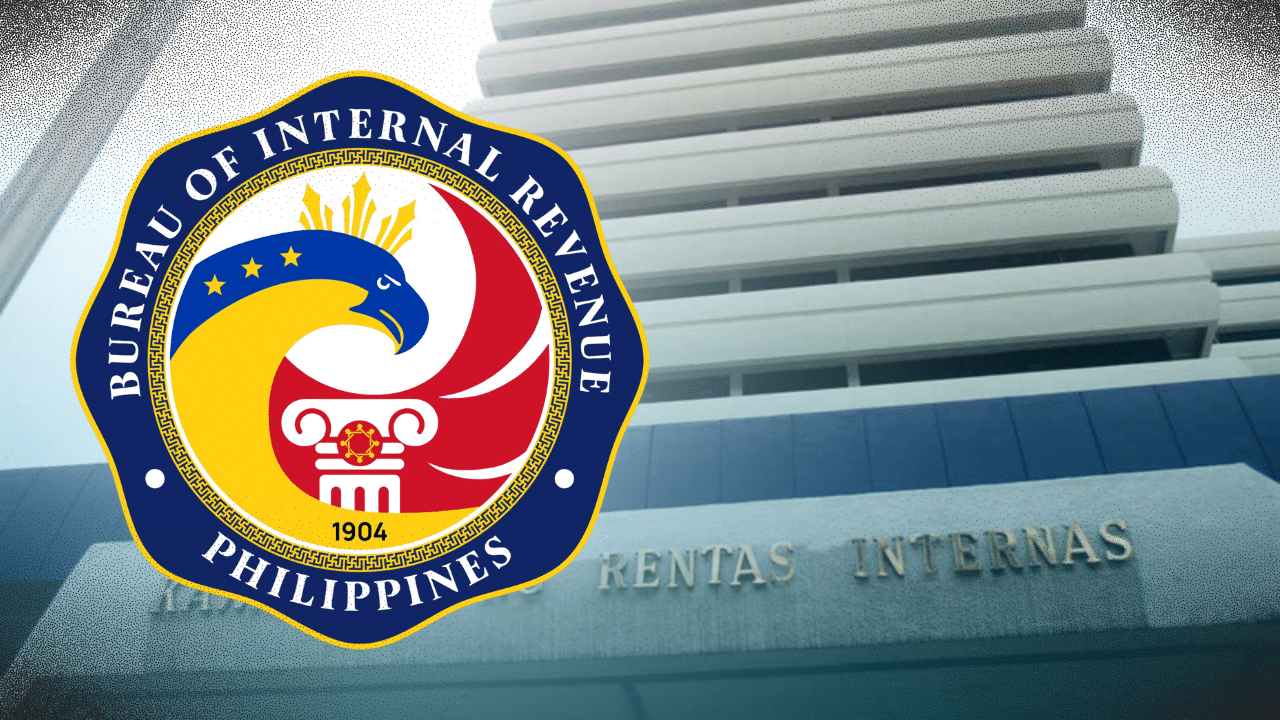 PHOTO: Bureau of Internal Revenue logo and building FOR STORY: Hongsheng offshore gaming firm faces P2.228-B tax evasion case