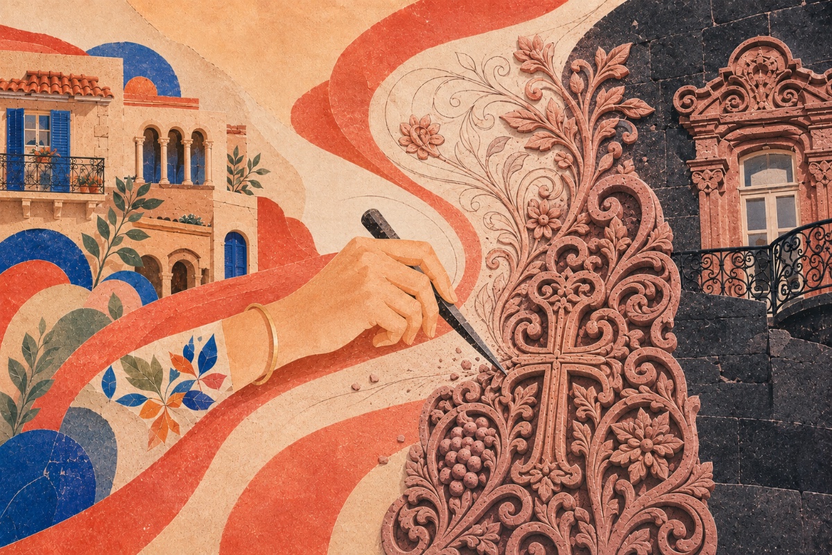 How Narine Poladian became a khachkar carver