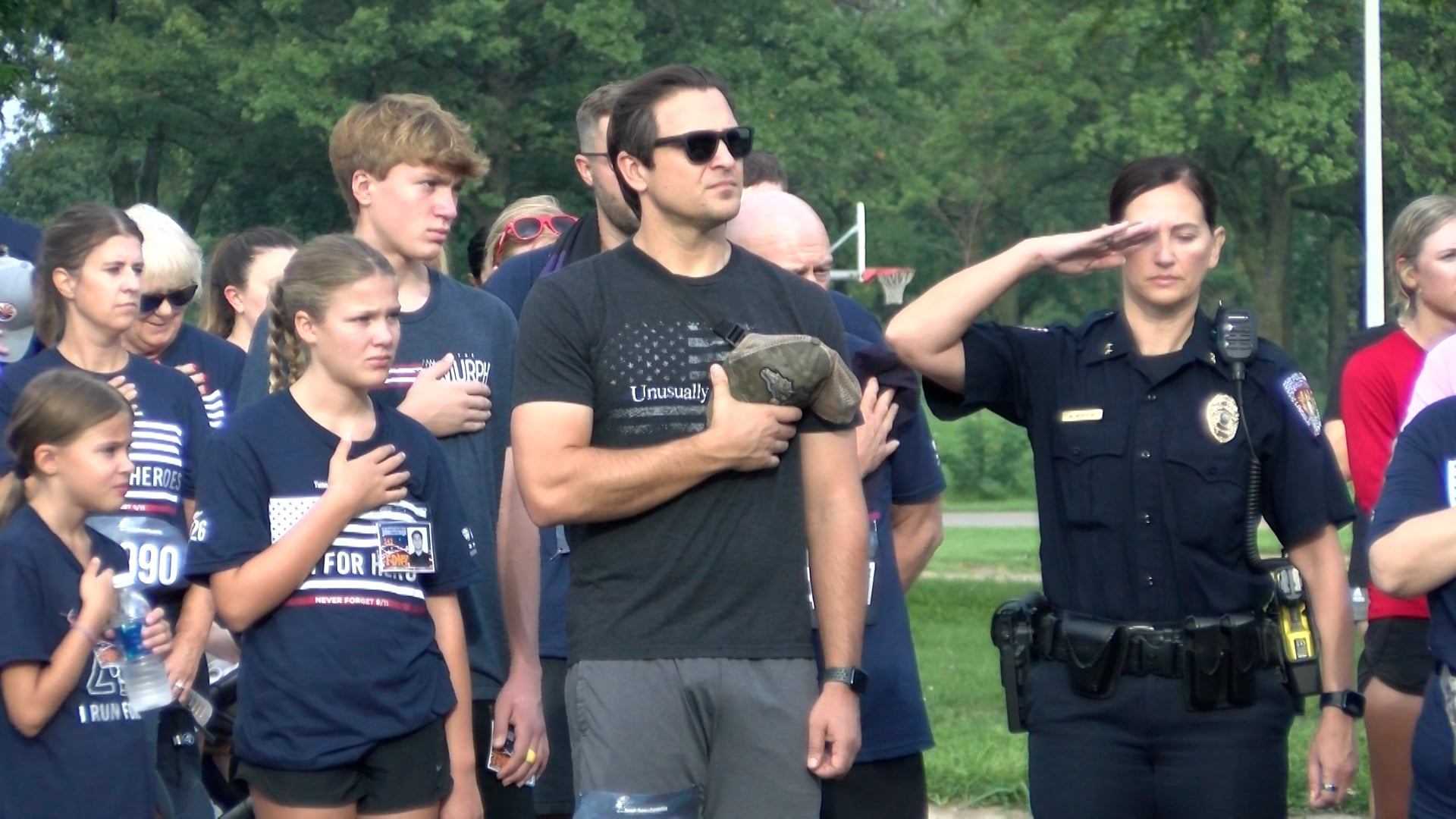 Hundreds of runners come together for the Tunnel to Towers 5K at Mahoney Park