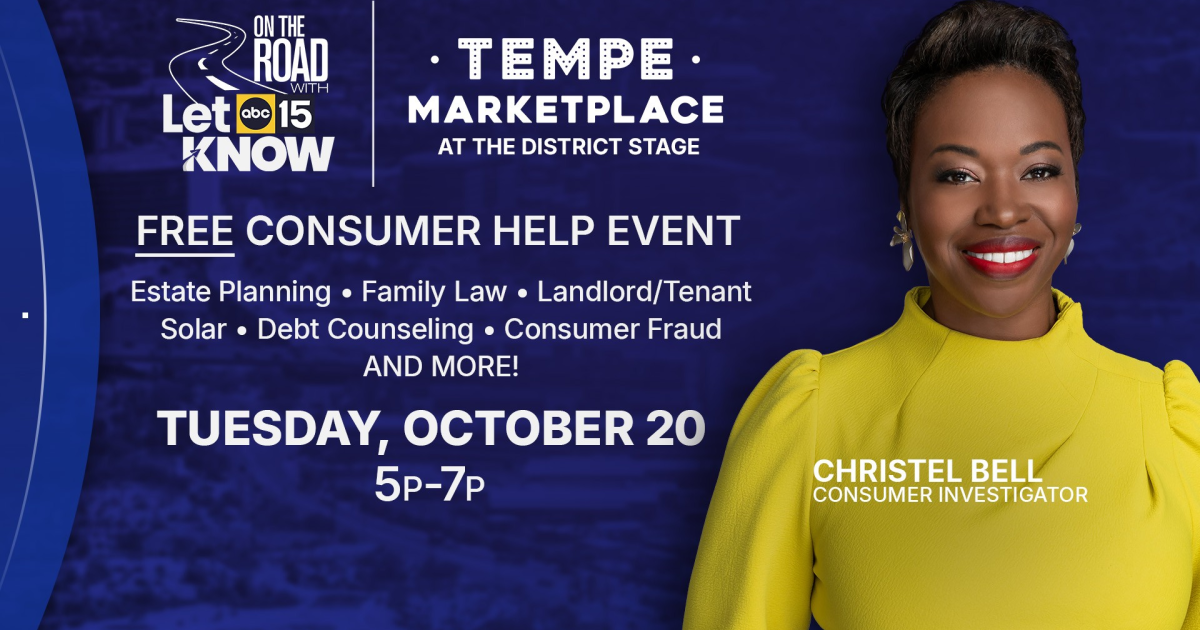 Let ABC15 Know to host free community event at Tempe Marketplace