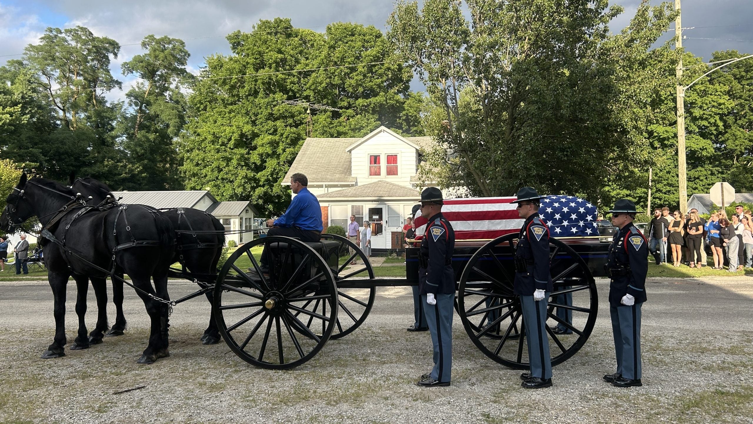 Lynn Town Marshal Bradley Fisher laid to rest by friends and family - Indianapolis News | Indiana Weather | Indiana Traffic