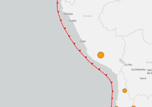 Magnitude 6.7 earthquake strikes southern Peru