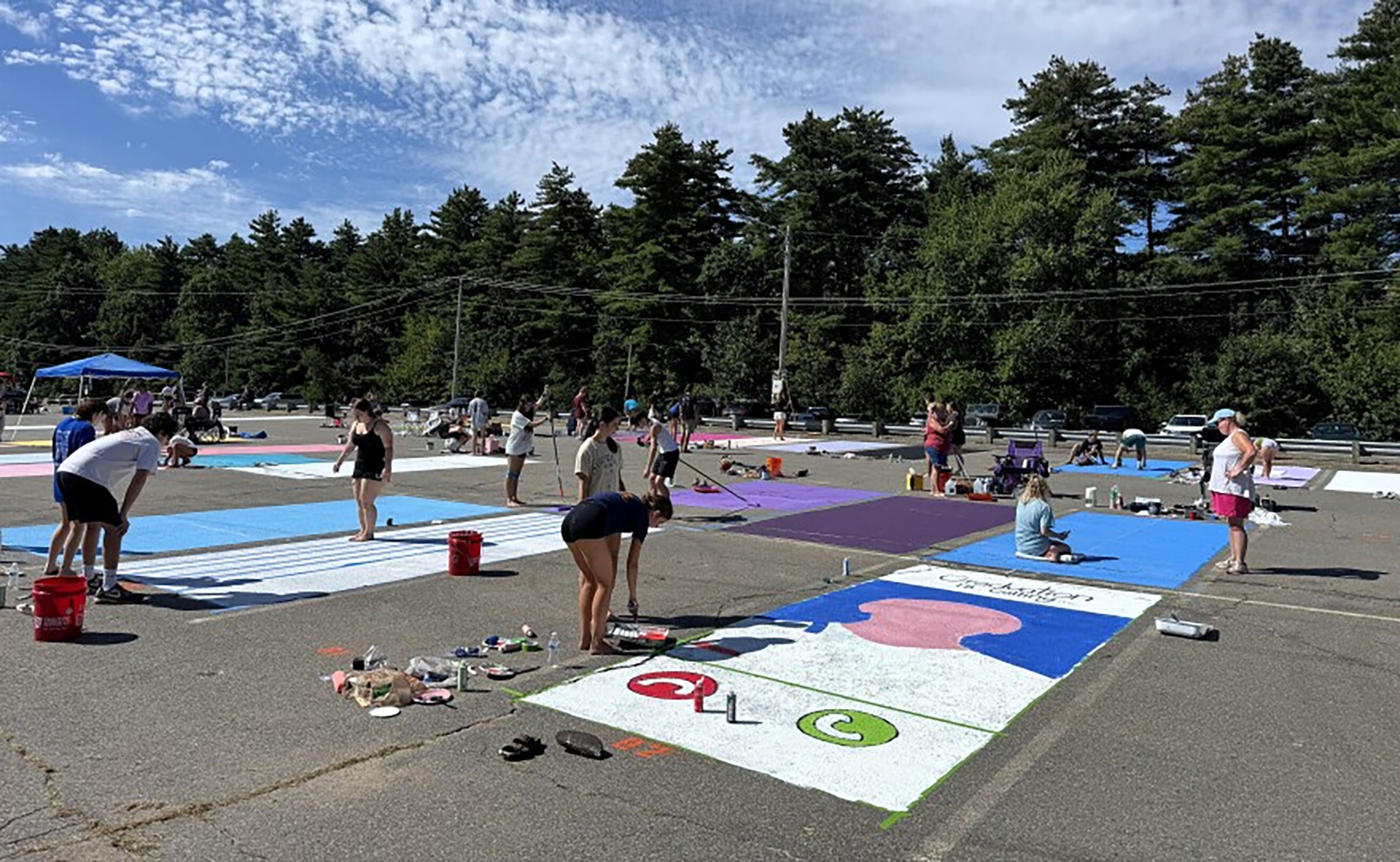 Merrimack High seniors get custom parking spots