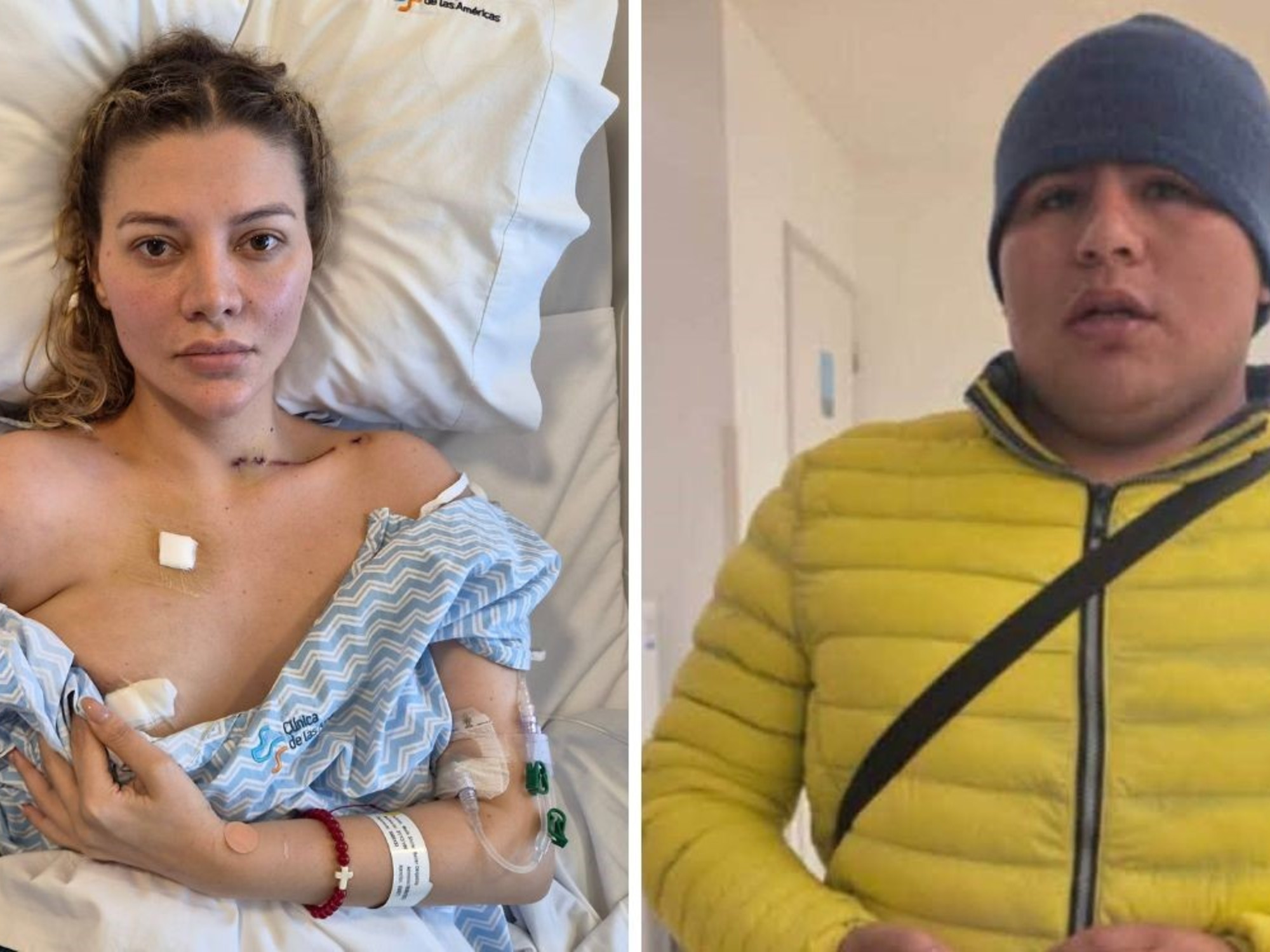 Nadia Beller denunció que el hombre de campera amarilla que intentó entrar a su habitación estuvo en la escena del atentado