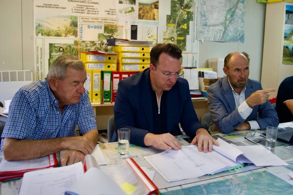 Nikoloski: strong progress on the Ohrid - Kicevo highway