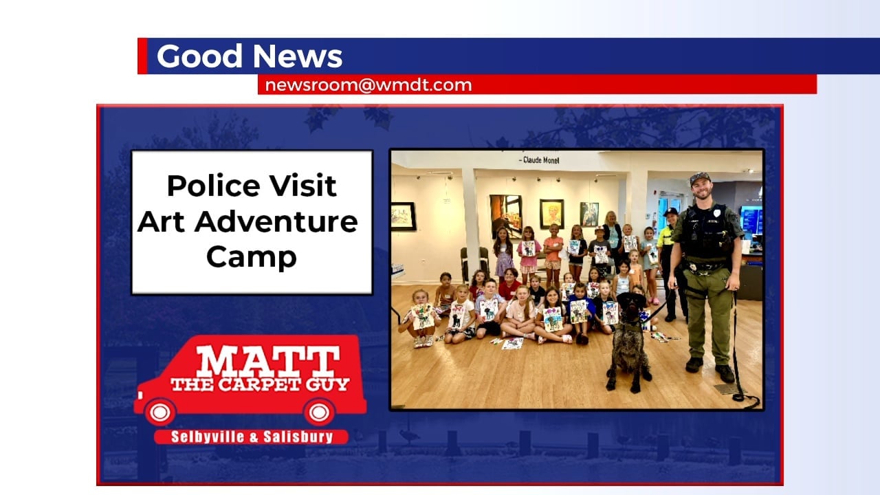 OCPD Visits Art League's Summer Camp