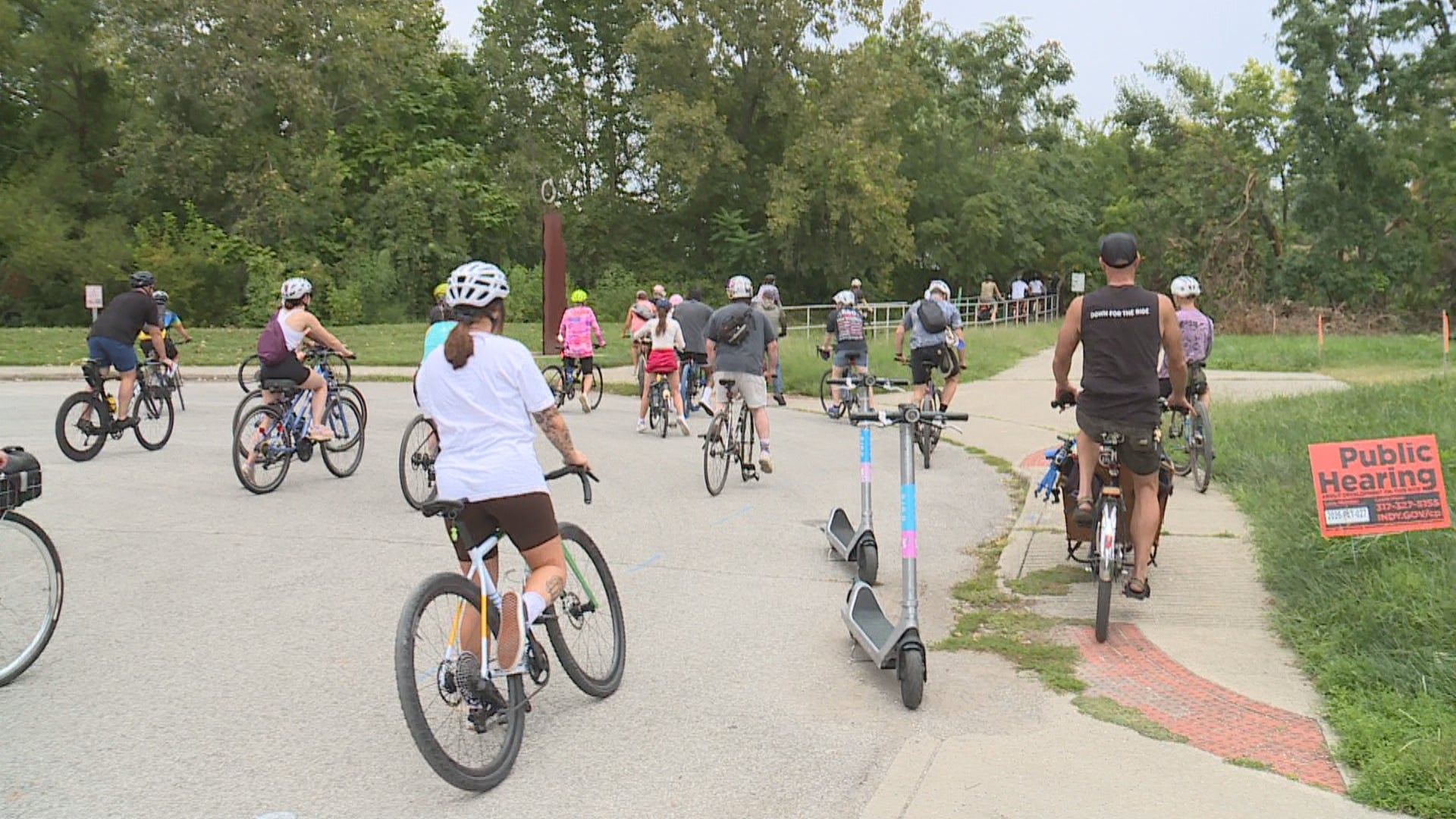 Pedaling for privacy: Cyclists protest Flock cameras in Indianapolis - Indianapolis News | Indiana Weather | Indiana Traffic