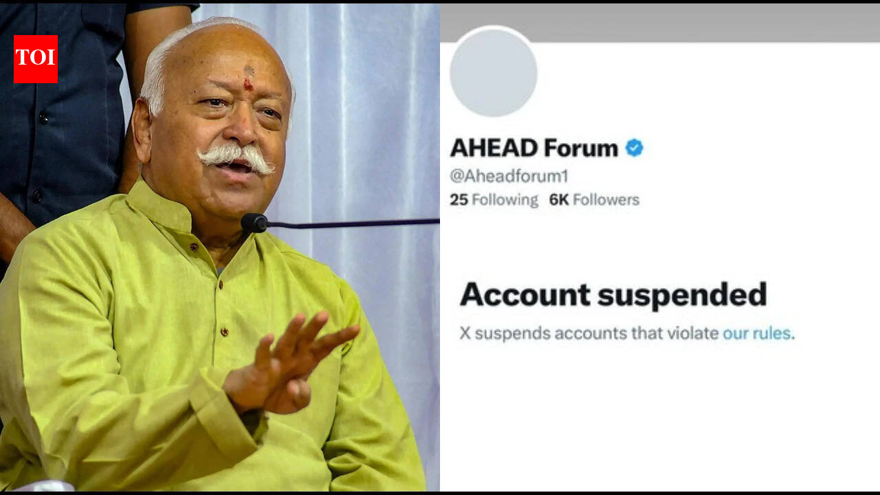RSS Chief Mohan Bhagwat's US event organiser AHEAD’s X account suspended ahead of programme | World News