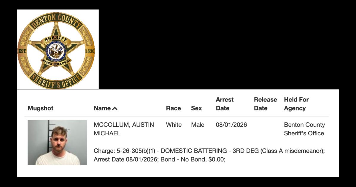 Republican state Rep. Austin McCollum jailed on domestic battery charges