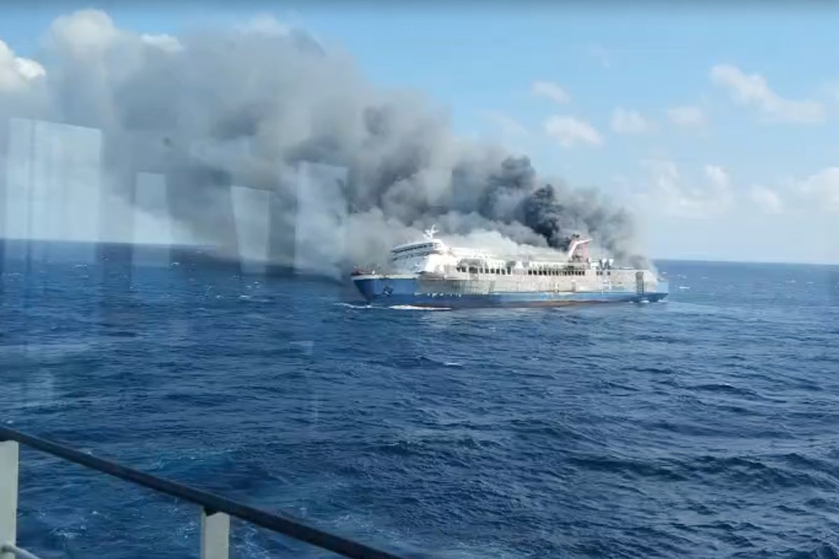 Rescuers race to find survivors after Indonesian ferry fire kills five