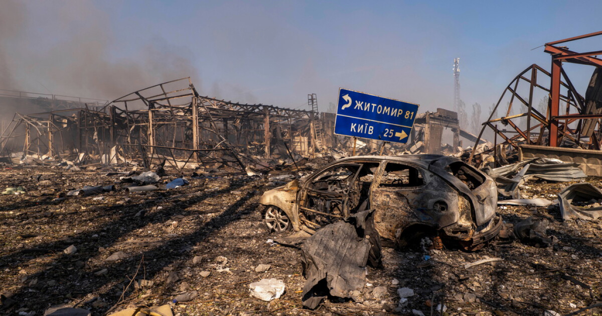 Russian drone strike near Kyiv kills 37 after warehouse explosions