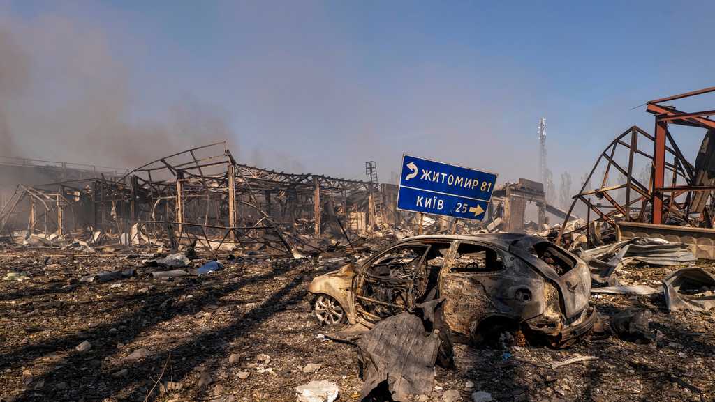 Russian strike on warehouse near Kyiv kills 37