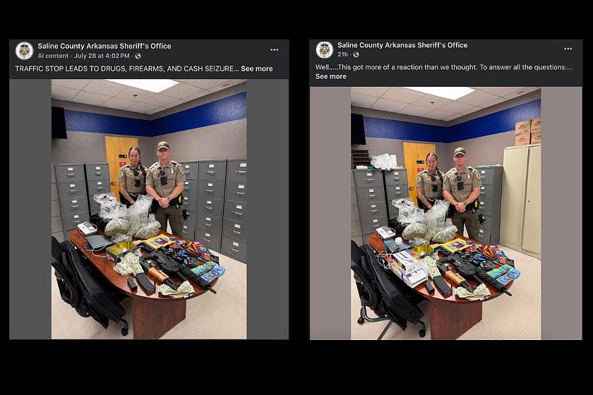 Saline County sheriff’s office makes statement after AI altered image draws critical response