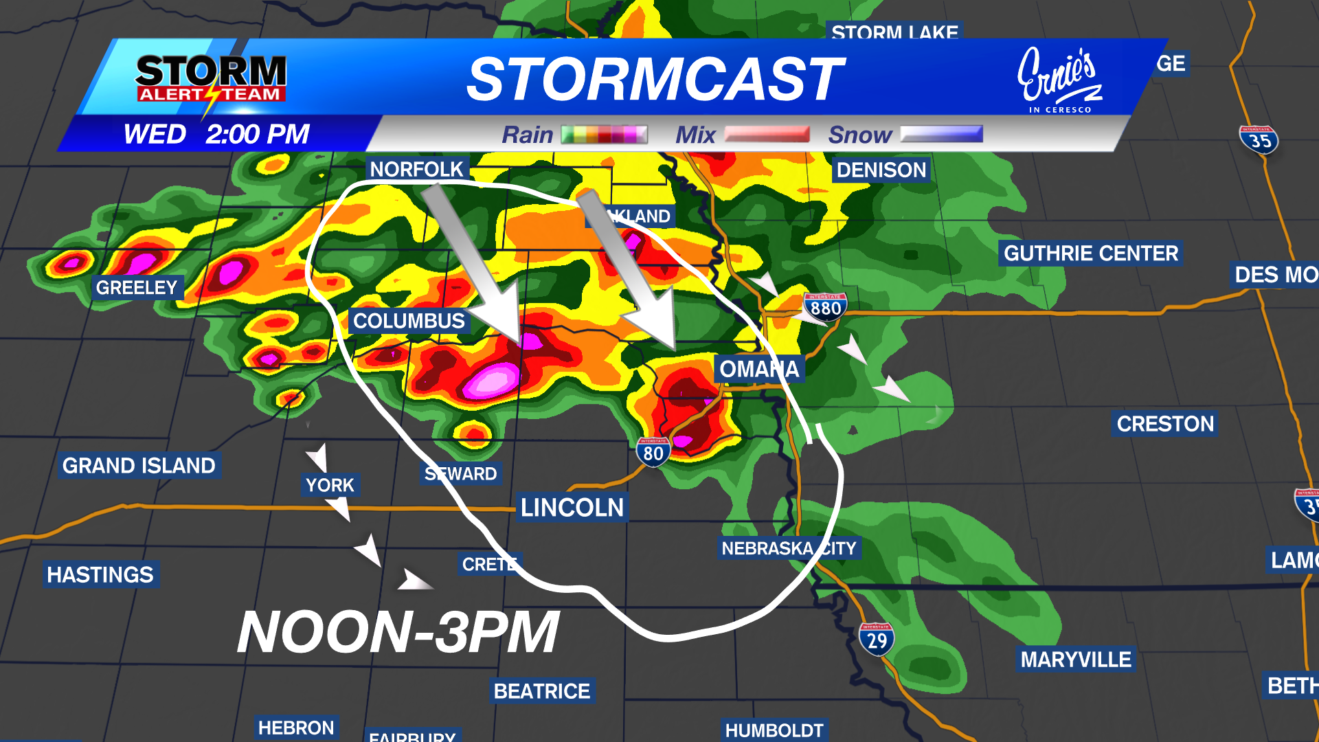 Severe Storms Wednesday Afternoon