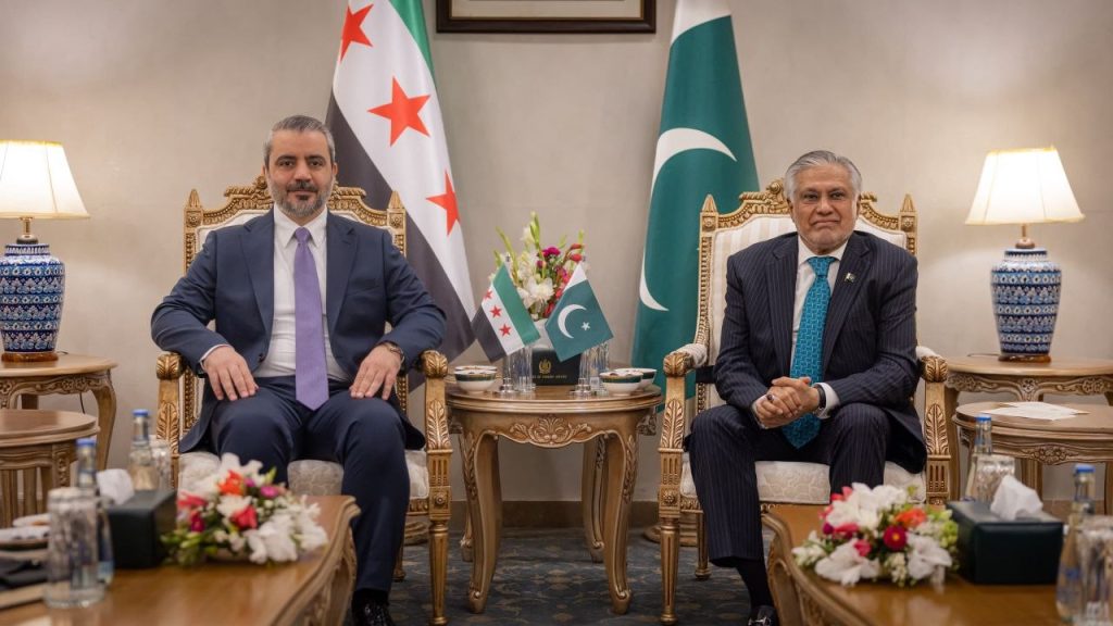 The two ministers reaffirmed the deep-rooted fraternal ties between Syria and Pakistan,