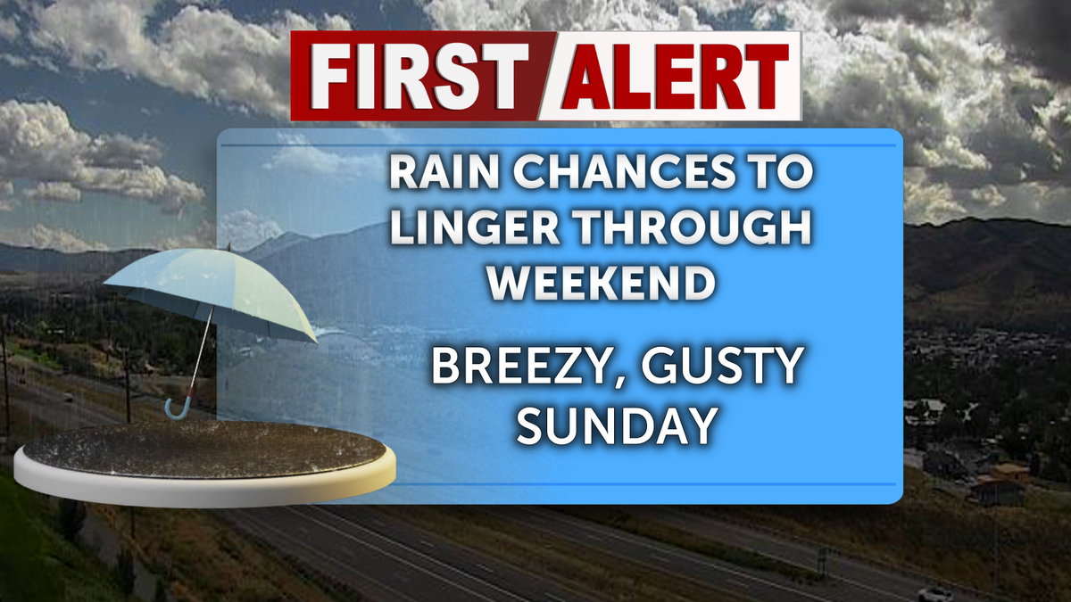 Showers and thunderstorms to continue through the weekend