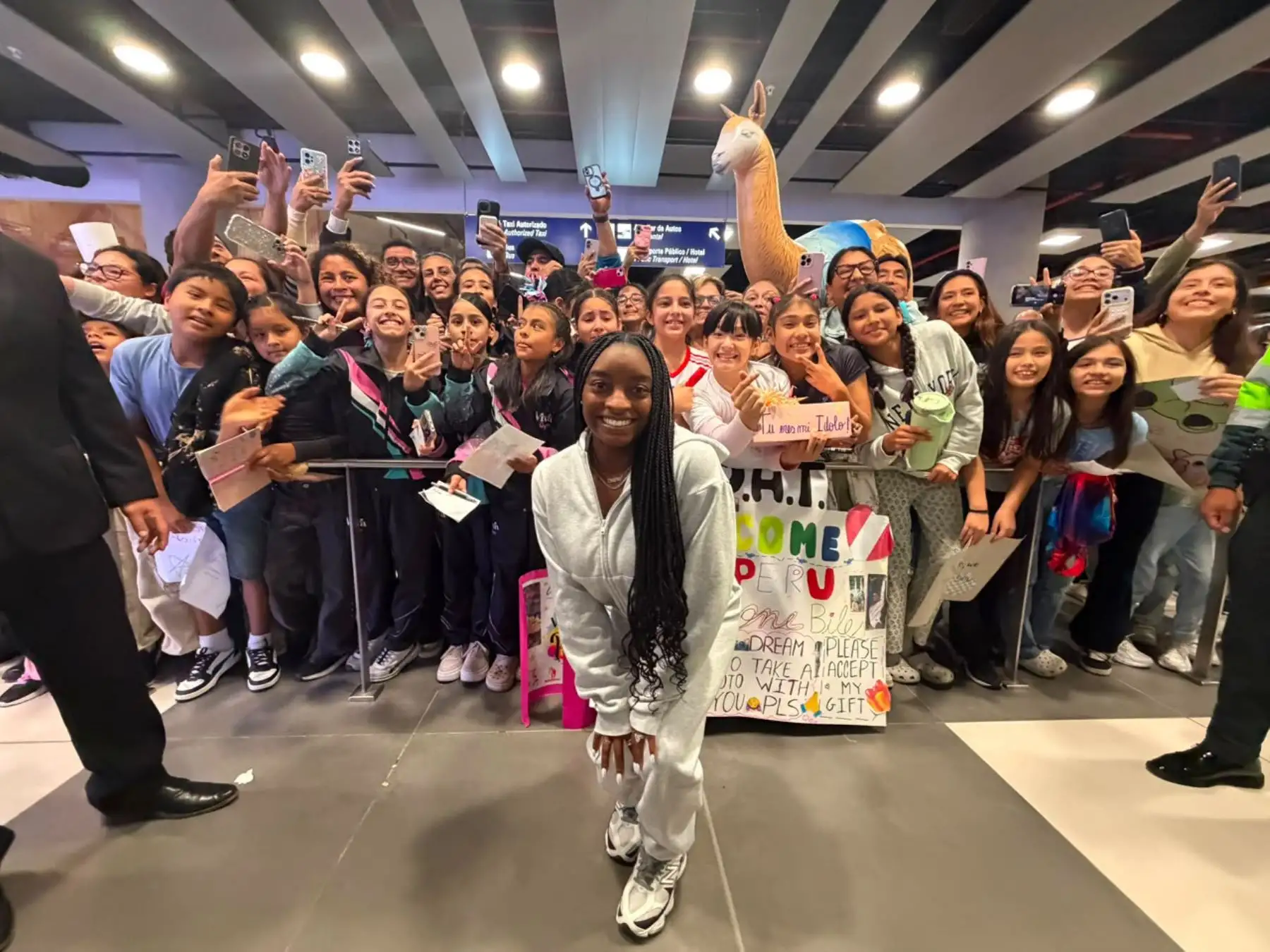 Simone Biles, multiple Olympic champion delighted to be in Peru