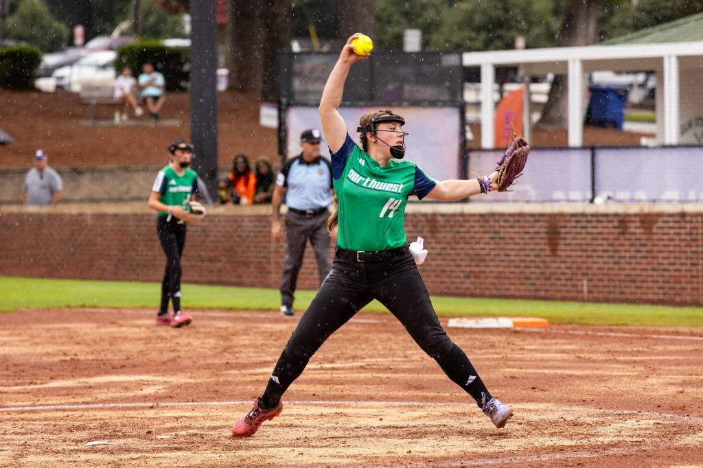 Snohomish Little League pitcher Madison Locke pitches against Texas on Tuesday, August 4, 2026 at Stallings Stadium in Greenville, North Carolina. (Photo courtesy of Little League Baseball and Softball)