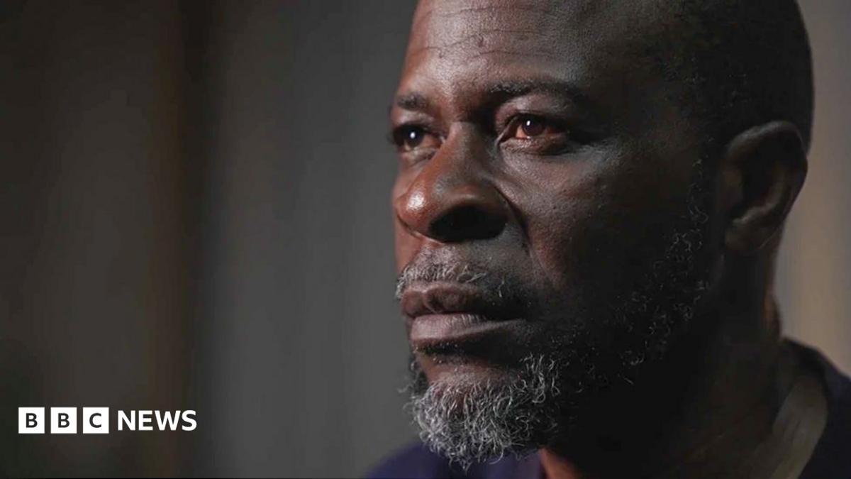 A close-up of the face of Richard Itoro
