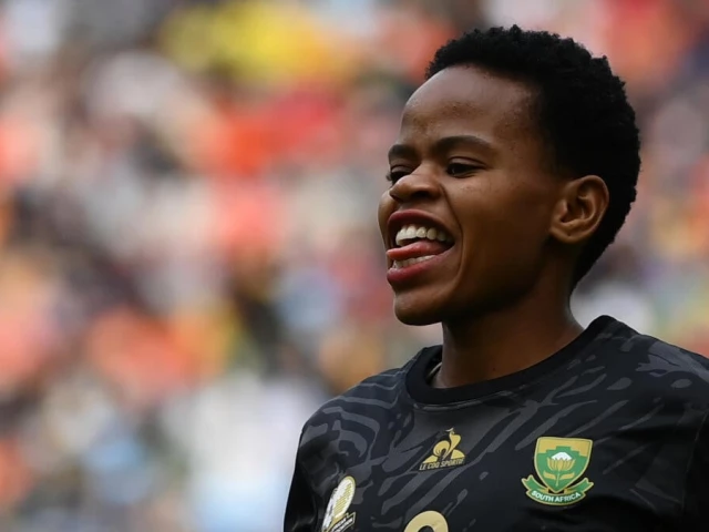 hildah magaia rescued south africa with a late equaliser against ivory coast in a wafcon group b match photo afp