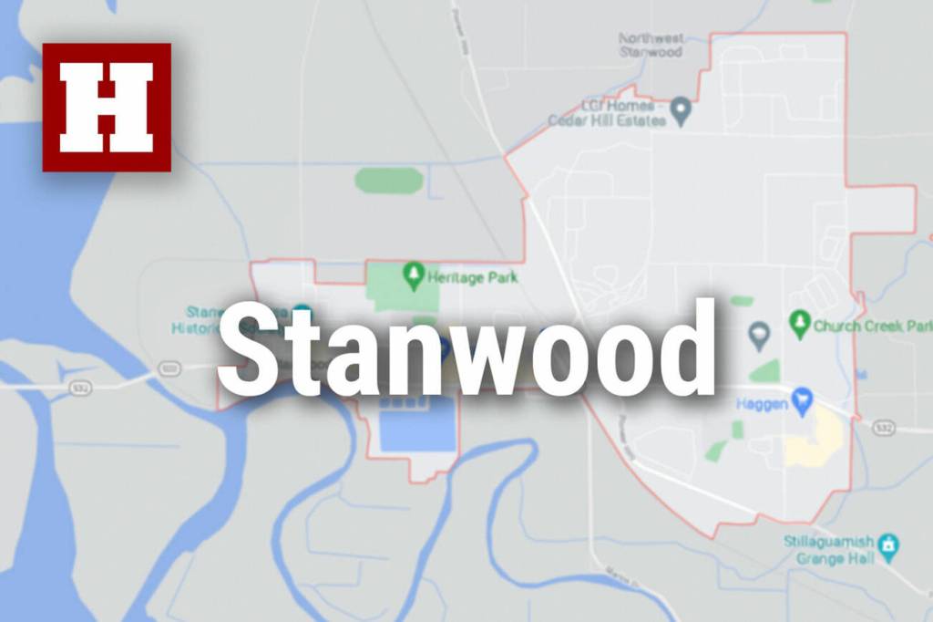 Logo for news use featuring the municipality of Stanwood in Snohomish County, Washington. 220118