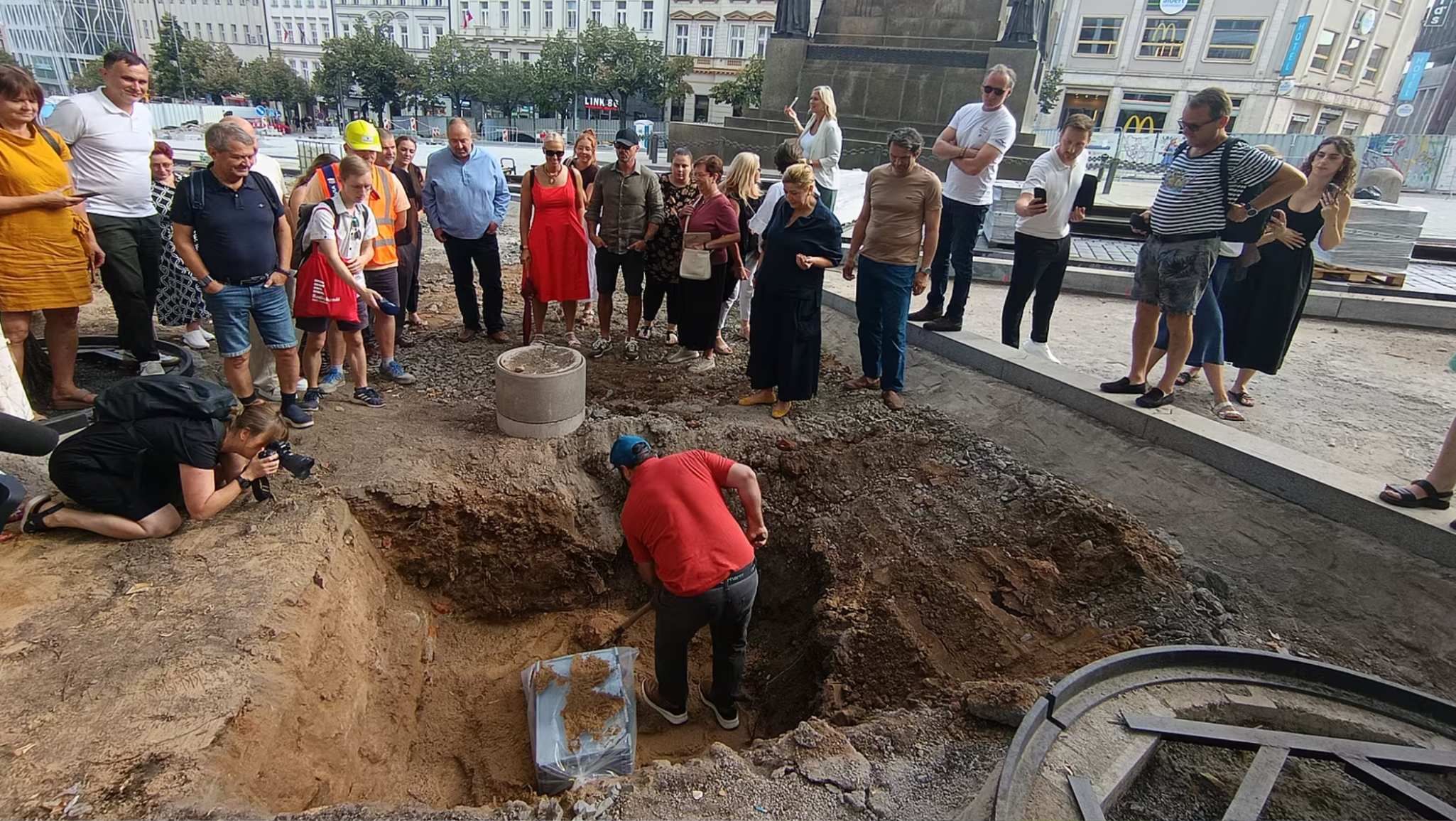 Time Capsule Buried Beneath Prague's Wenceslas Square
