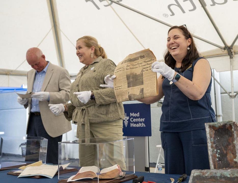 Time capsule opened on hospital’s 100th anniversary