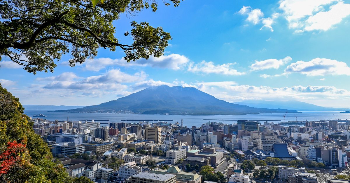 Tired of city life? Try out Japanese rural life for a few days on an active volcano in Kagoshima