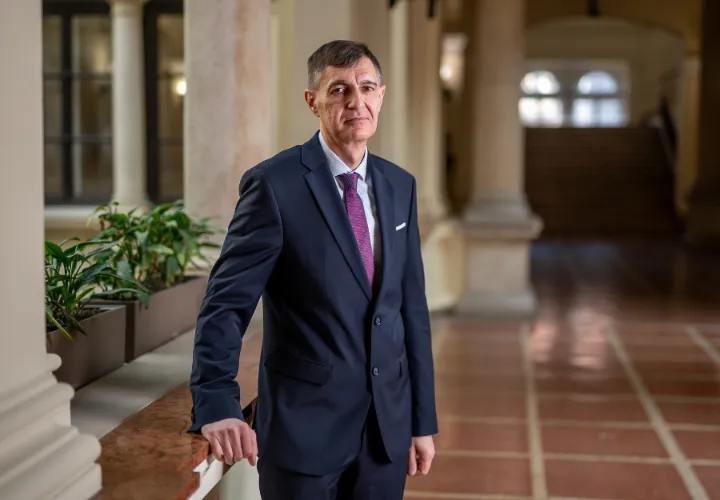 Lajos György Szabó, Corvinus University's vice-rector, who just resigned