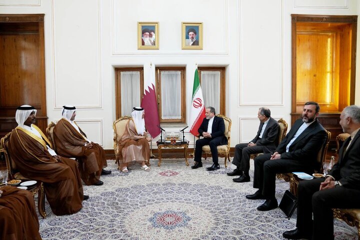 Top Iranian, Qatari diplomats hold talks in Tehran