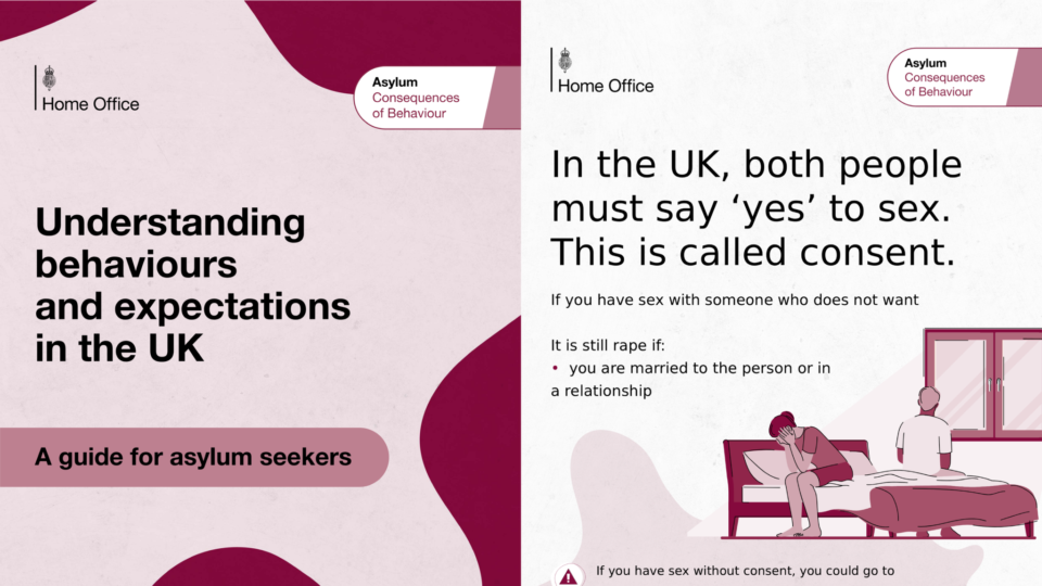 UK Home Office publishes etiquette brochure for asylum seekers