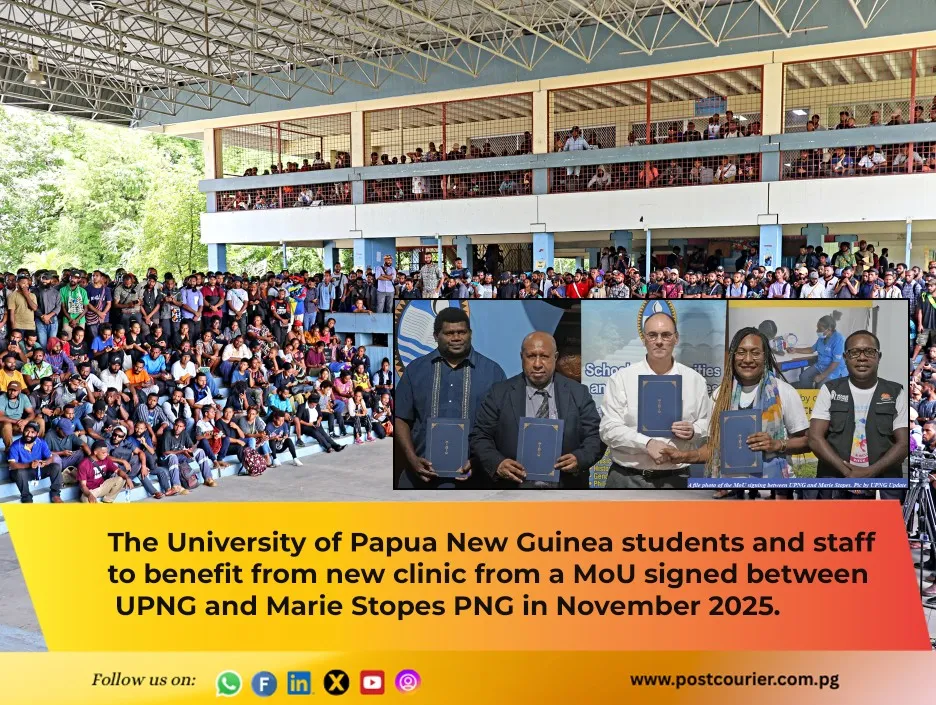 UPNG staff and students to benefit from new clinic