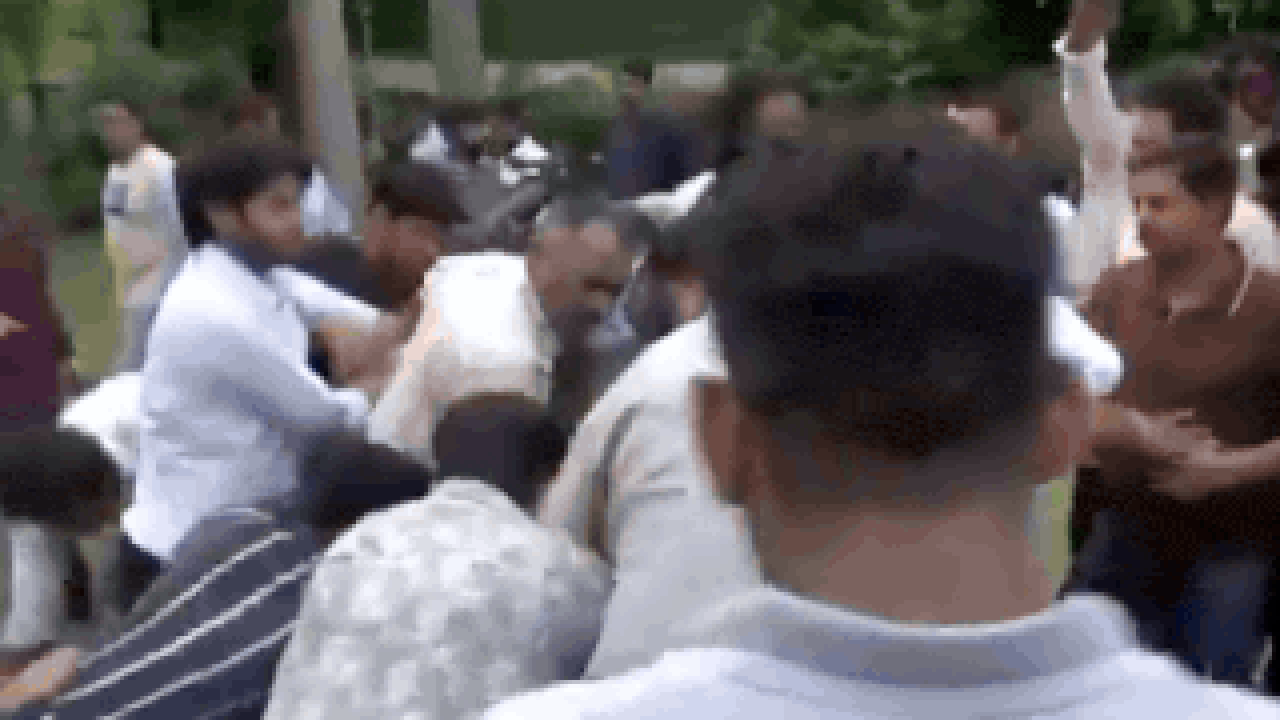 Watch: Clash erupts at Pappu Yadav's press meet; man carrying knife detained | India News