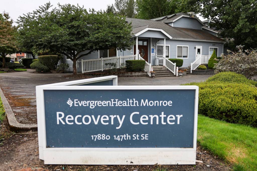 The EvergreenHealth Monroe Recovery Center on Wednesday, Aug. 26, 2026 in Monroe, Washington. (Olivia Vanni / The Herald)