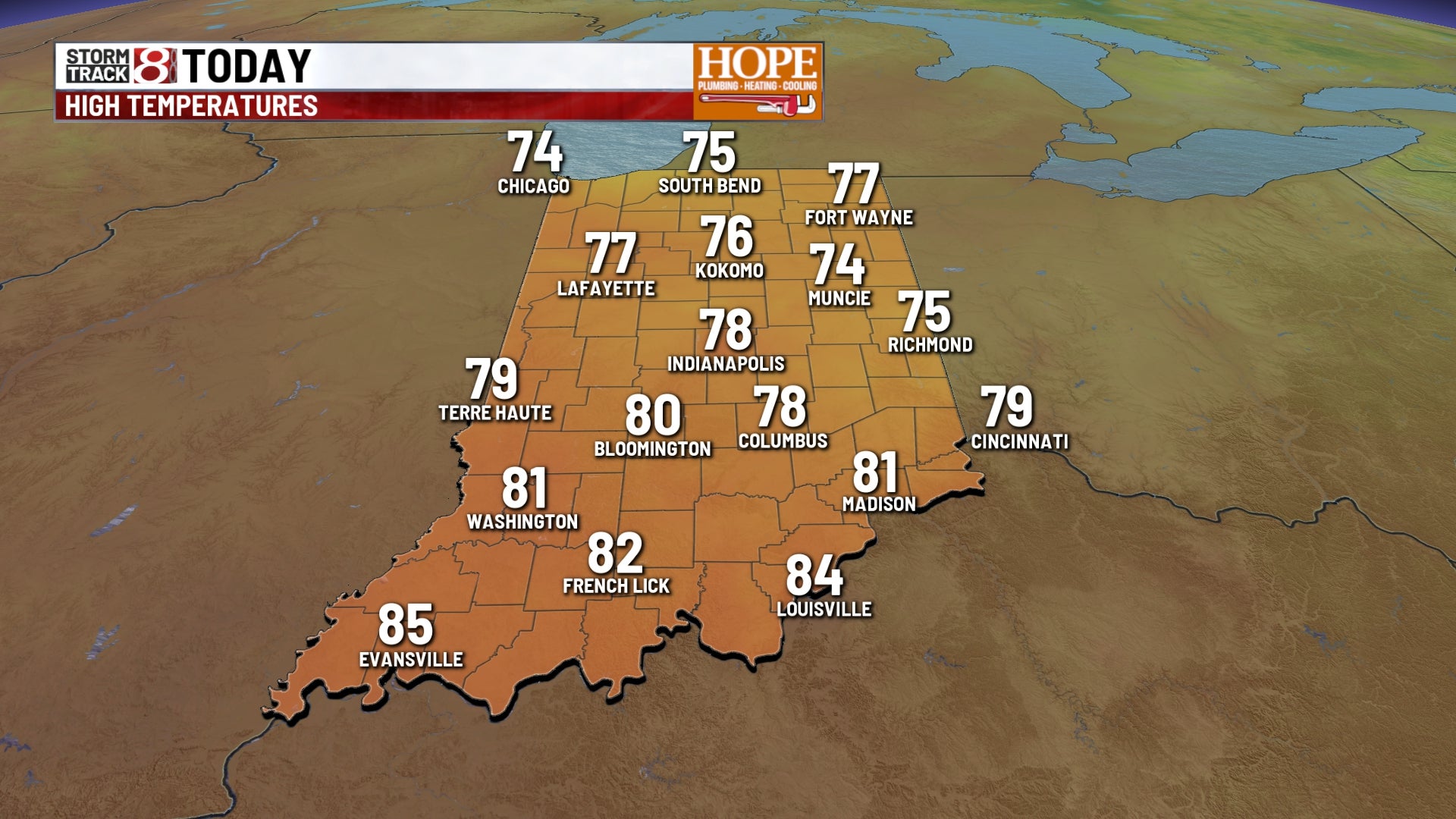Weather update: Cool start followed by midweek storms - Indianapolis News | Indiana Weather | Indiana Traffic