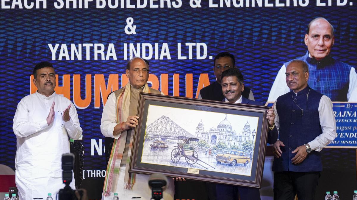 West Bengal: Rajnath Singh lays foundation for five expansion projects of GRSE, Yantra India