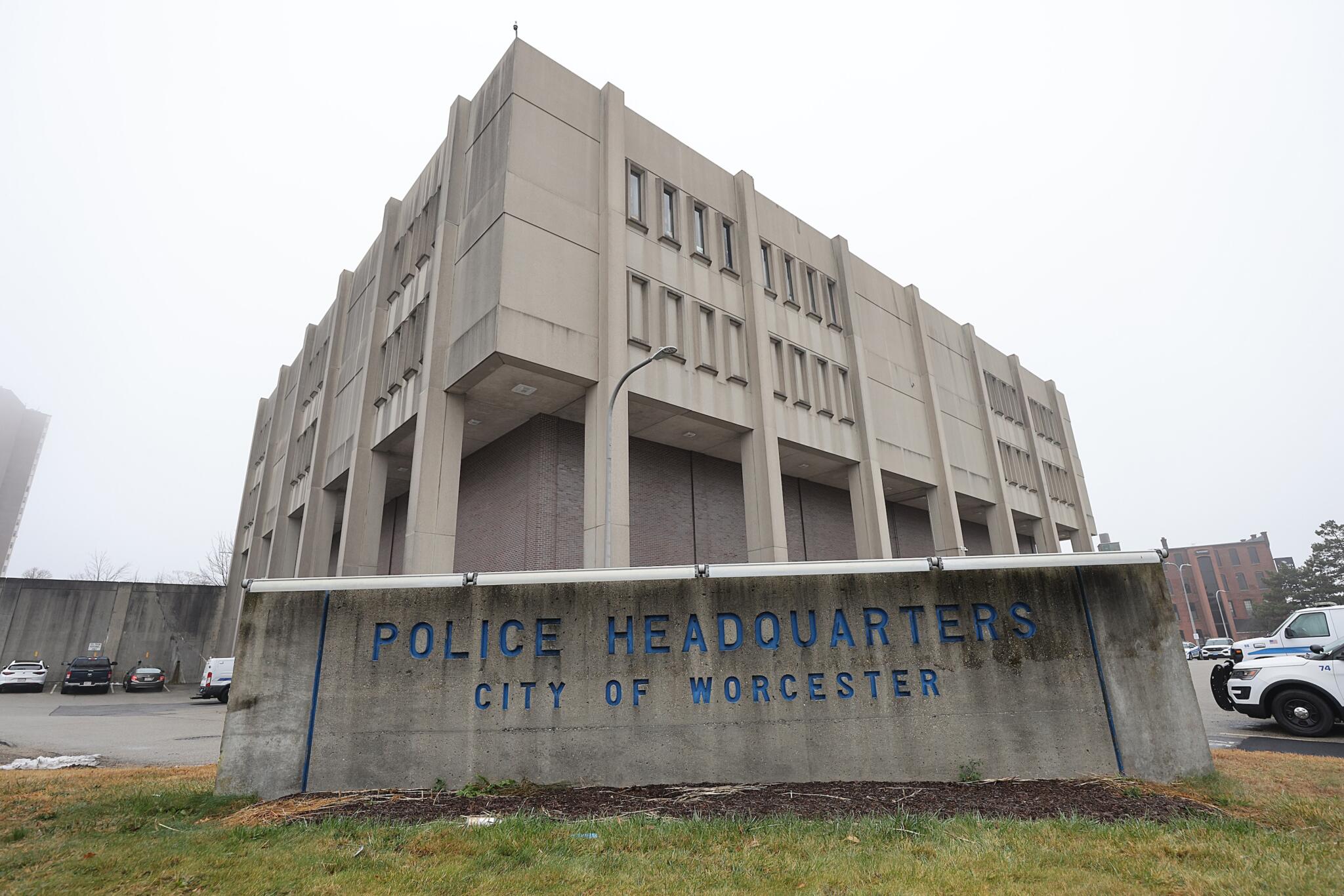 Worcester Police Headquarters. (Suzanne Kreiter/The Boston Globe via Getty Images)