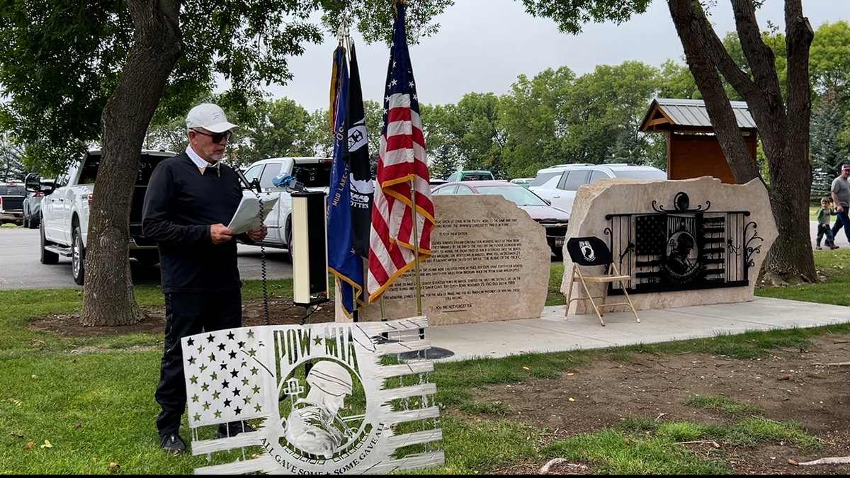 18,000-pound War Memorial dedicated to Prisoners of War near Mud Lake - LocalNews8.com