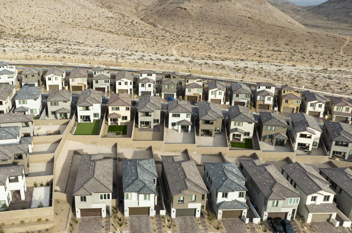 Construction is underway for a new housing development at Crested Canyon community in the weste ...