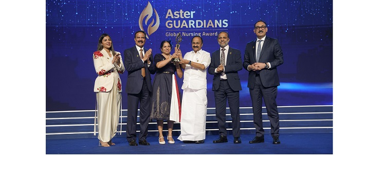 Aster Guardians Global Nursing Award 2026 names Agimol Pradeep from UK winner of USD 250,000 prize