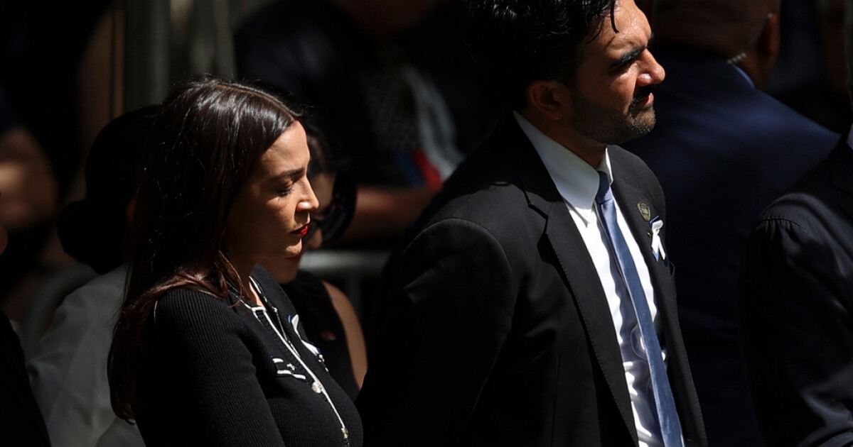 Brief 9/11 ceremony exchange between Mamdani, AOC sparks political backlash