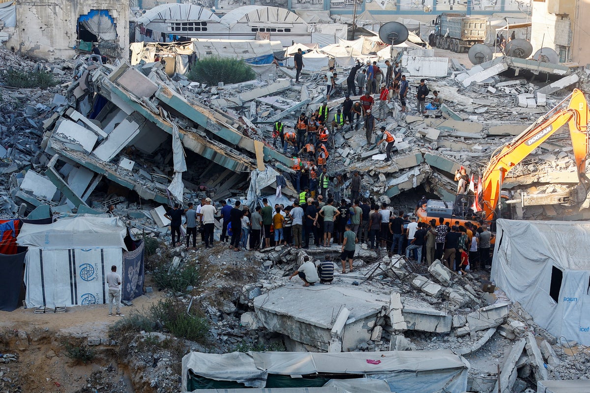 Building collapse in Gaza kills at least 21 seeking shelter inside