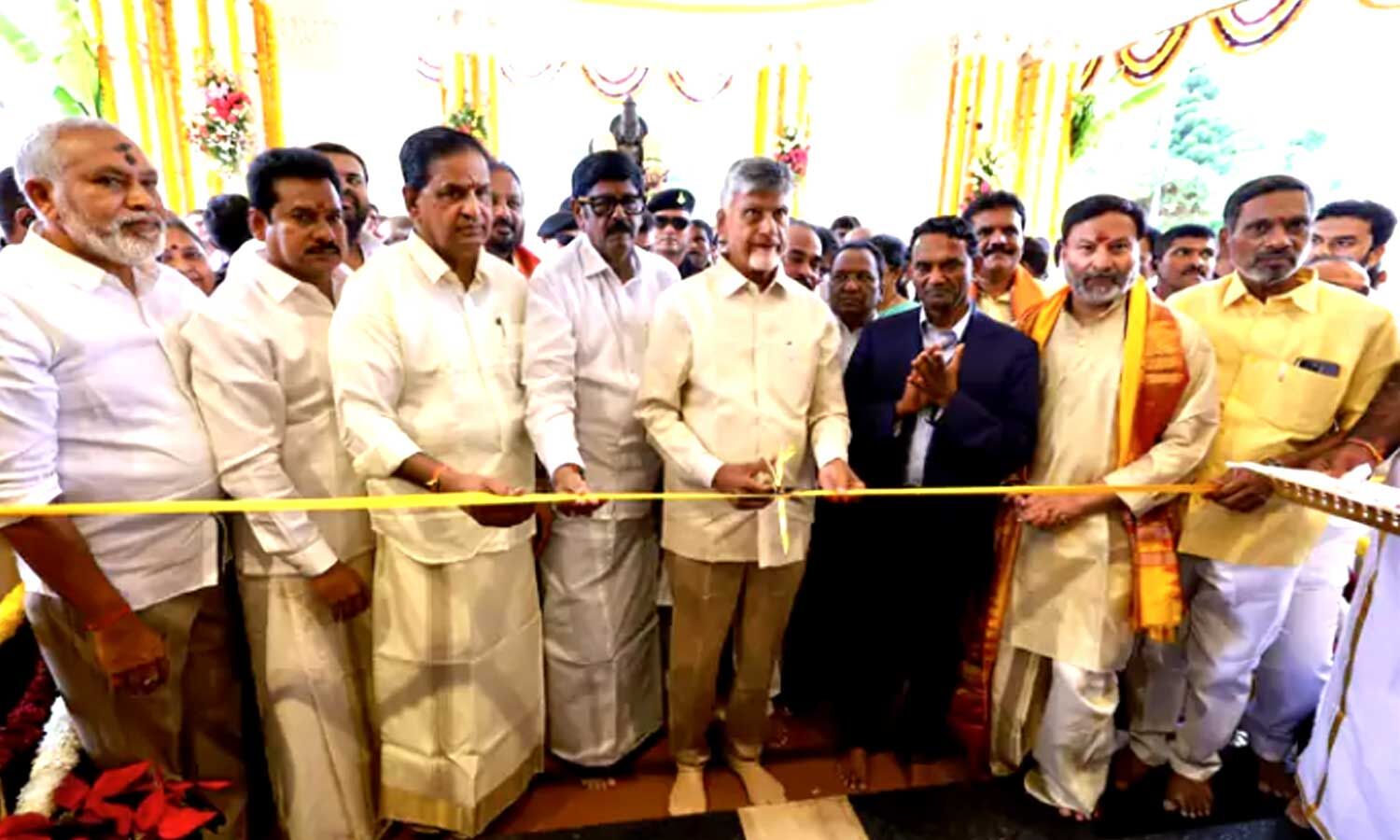 CM Chandrababu inaugurates SV Museum and EV buses in Tirumala