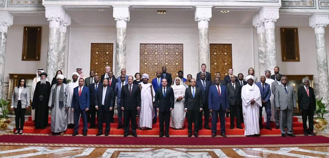 Delegates at the Cairo conference.